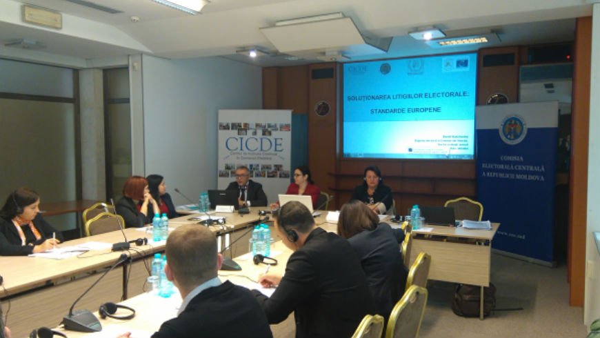 Seminar on electoral dispute resolution in the Republic of Moldova