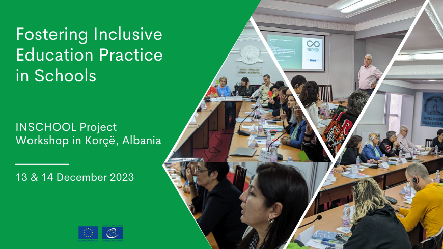 Workshops on fostering inclusive education practice in schools in Korçë 13 & 14 December 2023