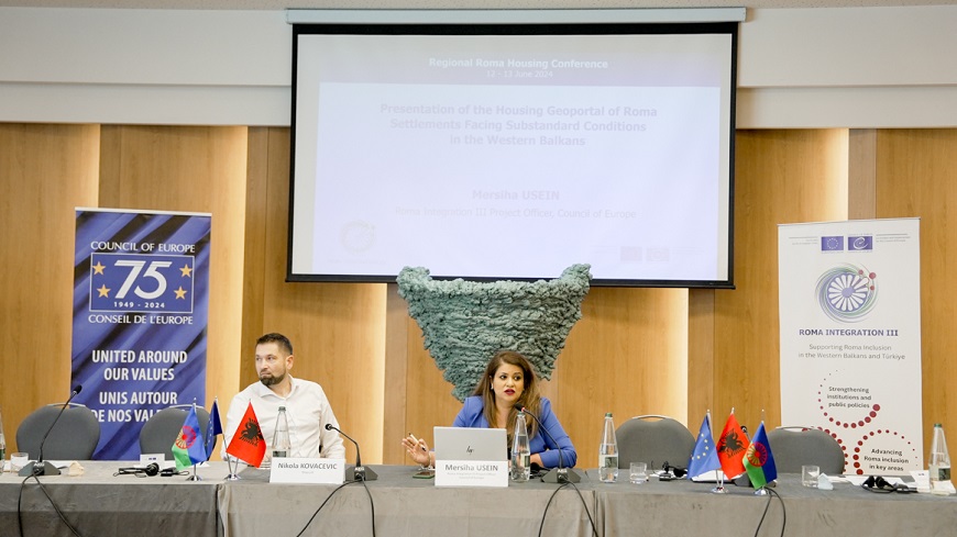 Geoportal of Roma Settlements with Substandard Conditions presented at the Regional Roma Housing Conference in Tirana