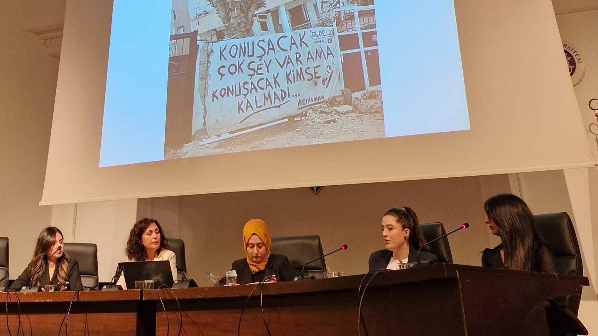 Adalete giden yol: Konferansta Türkiye’de deprem sonrası toparlanma sürecinde toplumsal cinsiyete duyarlı yaklaşımların önemi vurgulandı