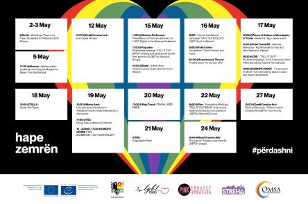Celebrating International Day against Homophobia, Transphobia and Biphobia in Albania