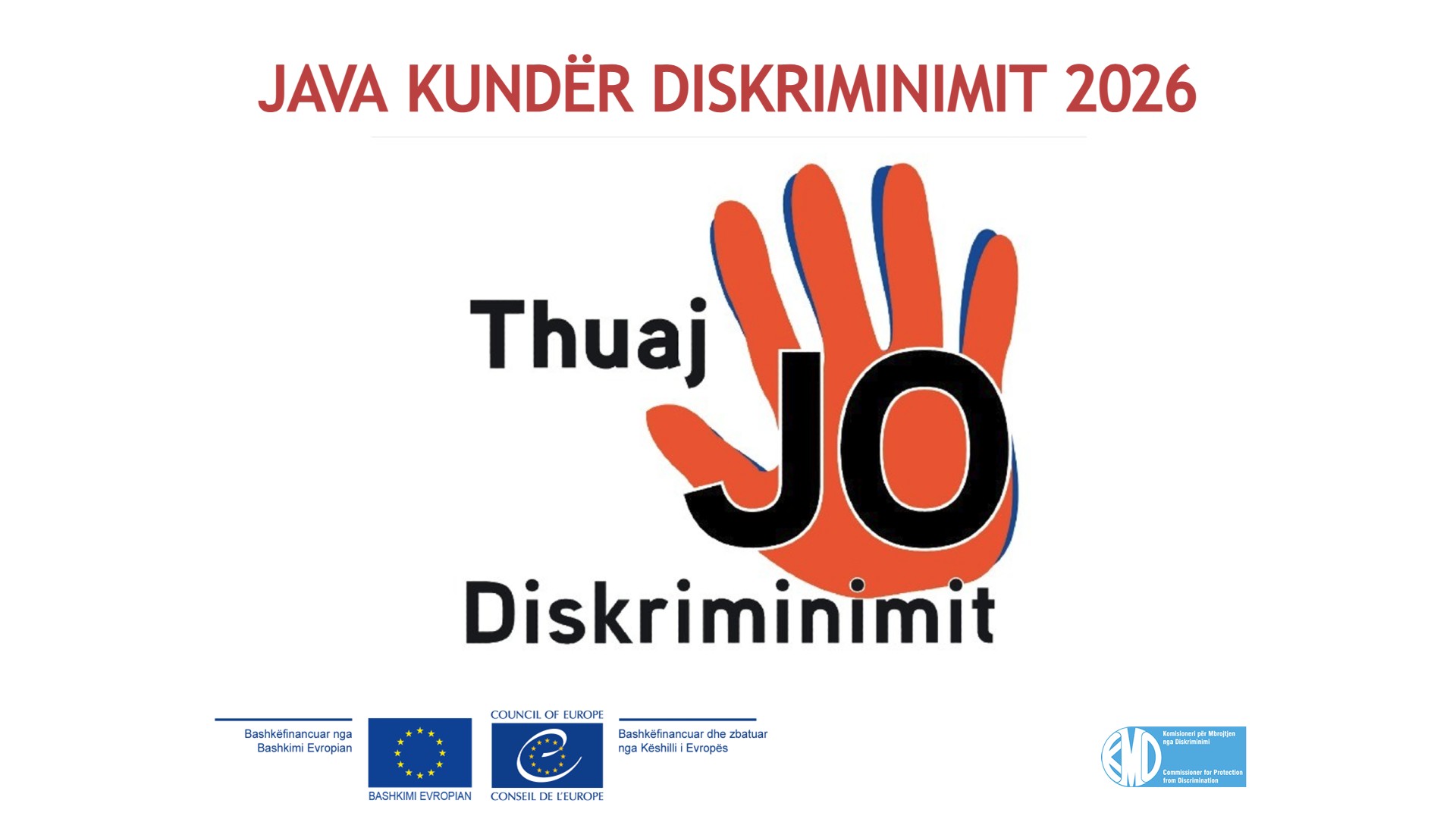 Anti-Discrimination Week 2026 kicks off in Albania, promoting equality, dignity and inclusion for all