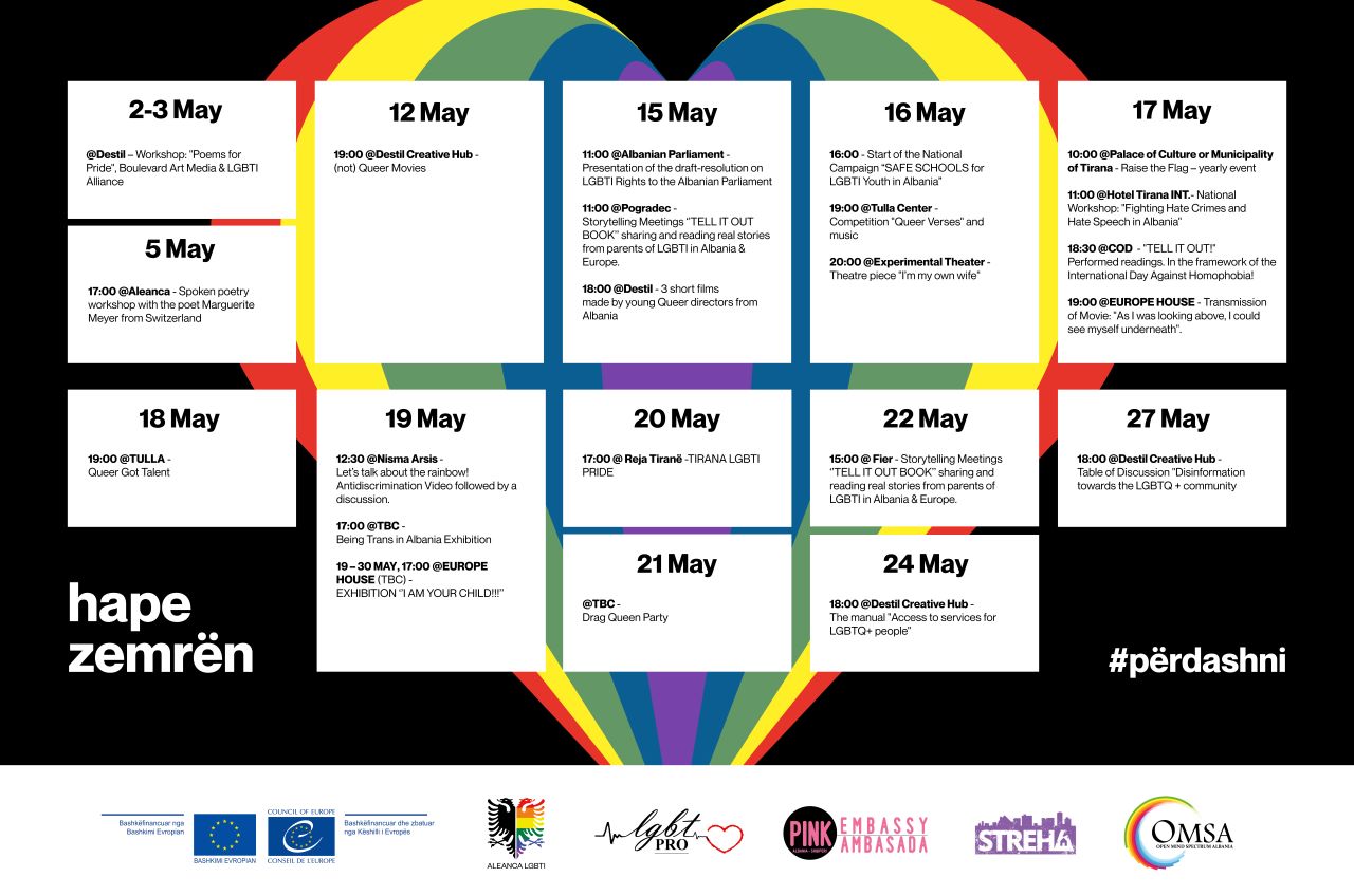 Celebrating International Day against Homophobia, Transphobia and Biphobia in Albania