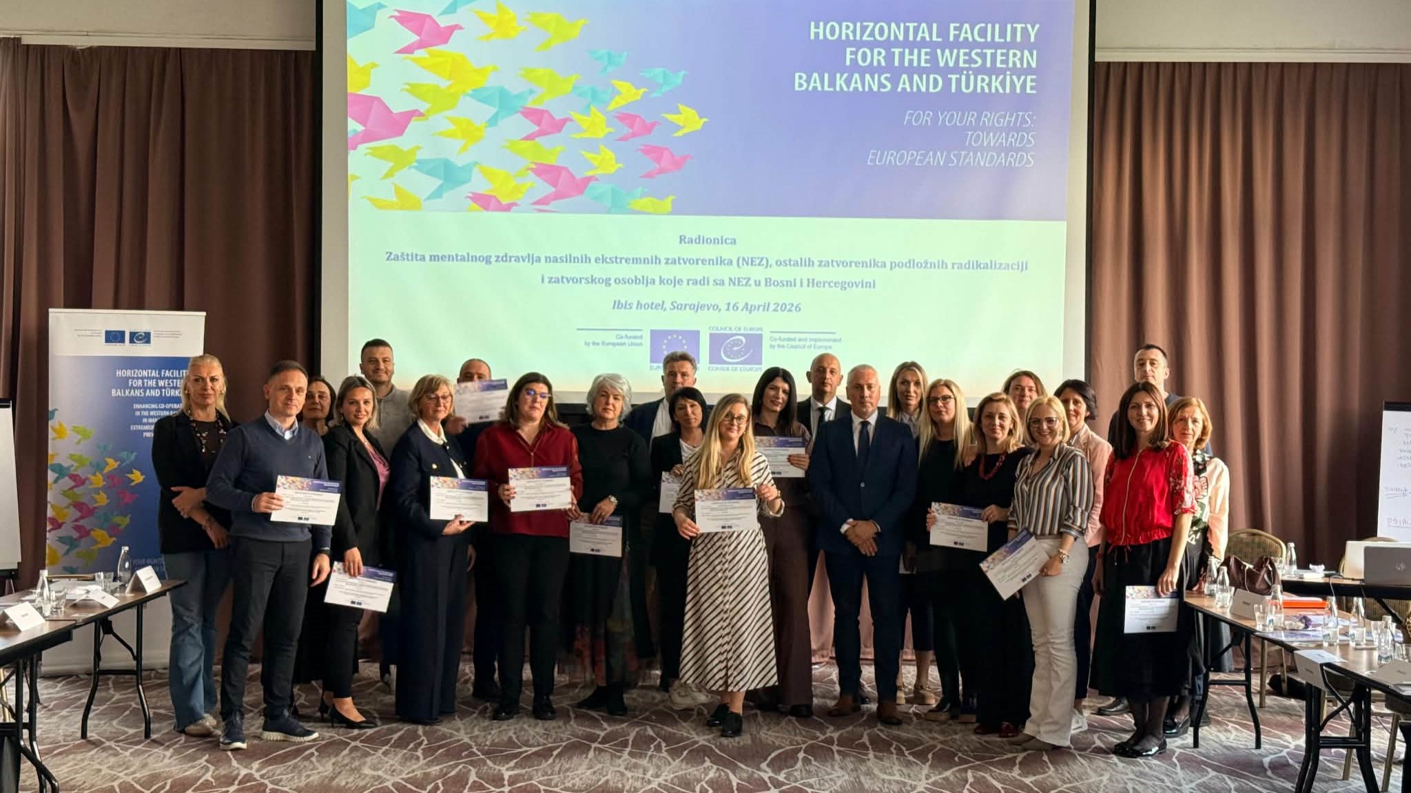 Strengthening protection of mental health for prison staff and violent extremist prisoners in Bosnia and Herzegovina