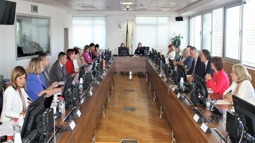 Members of judiciary of Montenegro participated in a peer-to-peer exchange with colleagues from the High Judicial and Prosecutorial Council of Bosnia and Herzegovina