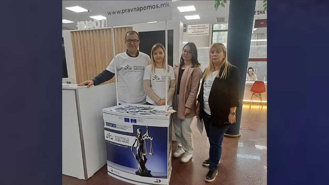 Citizens in Skopje, Bitola, and Shtip to receive Primary Free Legal Aid at the Civil Registry Offices