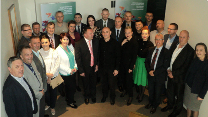 Law enforcement team accredited for human rights training in Bosnia and Herzegovina