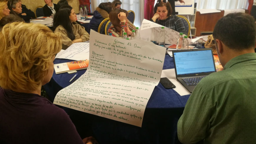Teacher training on the development of school anti-bullying policies in Albania