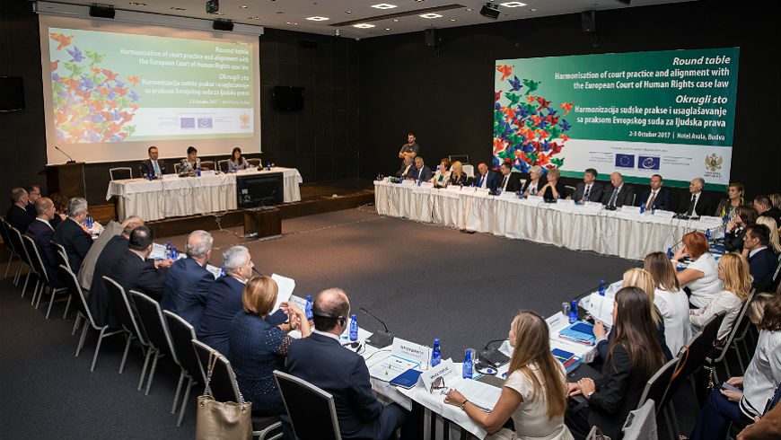 Round table on harmonisation of court practice in Montenegro