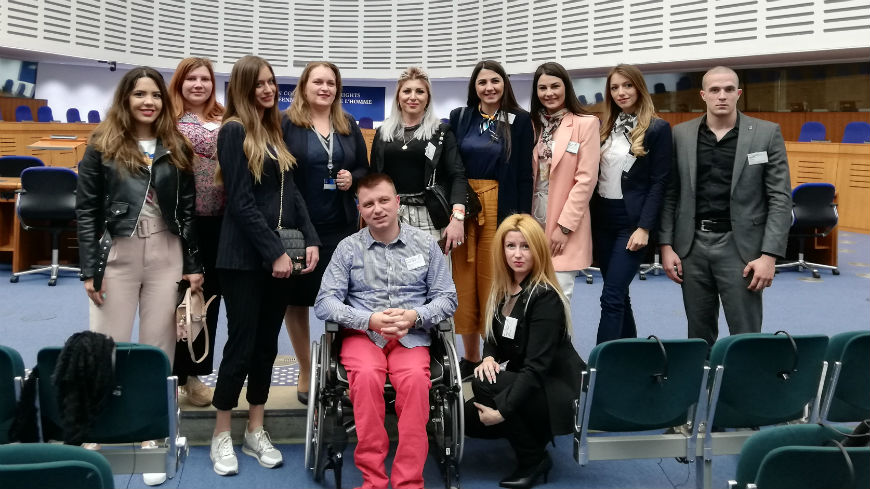 Montenegrin law students visit the Council of Europe institutions