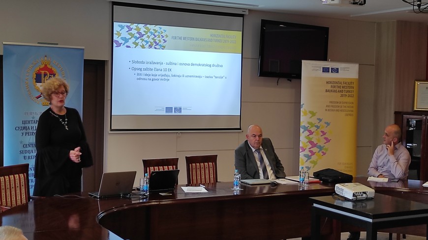 Cascade training on hate speech for judges, prosecutors and police representatives of Republika Srpska