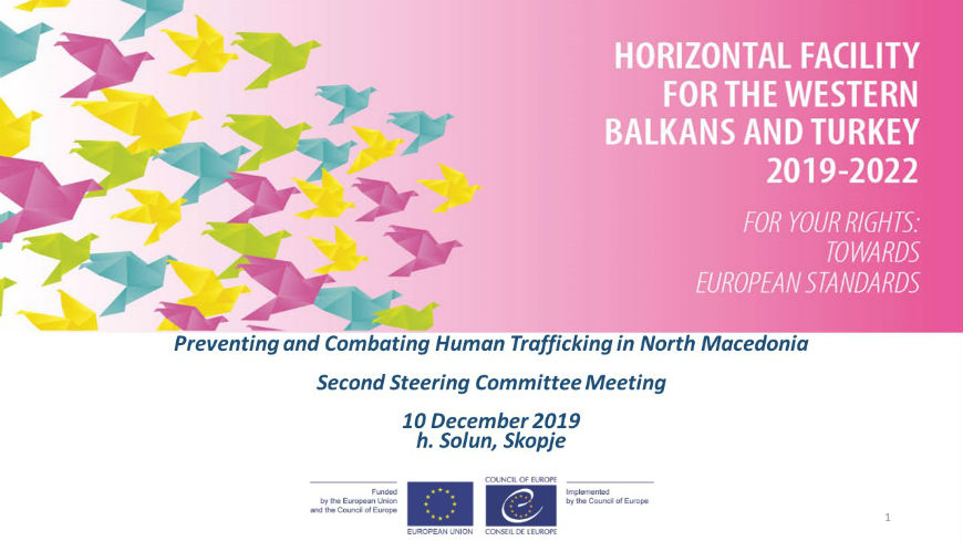 Second Steering Committee meeting of the Action on “Preventing and combating trafficking in human beings in North Macedonia”