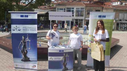 Граѓани од локални заедници во 12 општини во Северна Македонија се информираа за користење на услугите за бесплатна правна помош