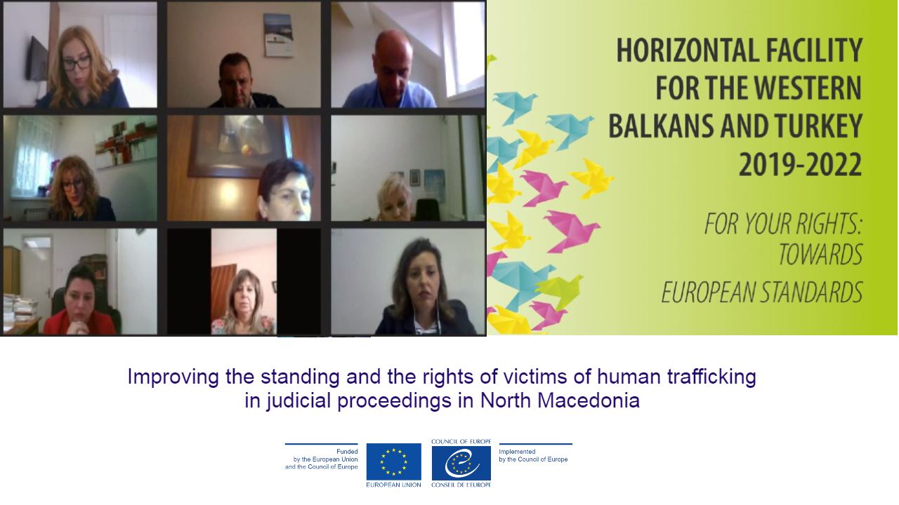 Подобрување на состојбата и правата на жртвите на трговија со луѓе во судските постапки во Северна Македонија