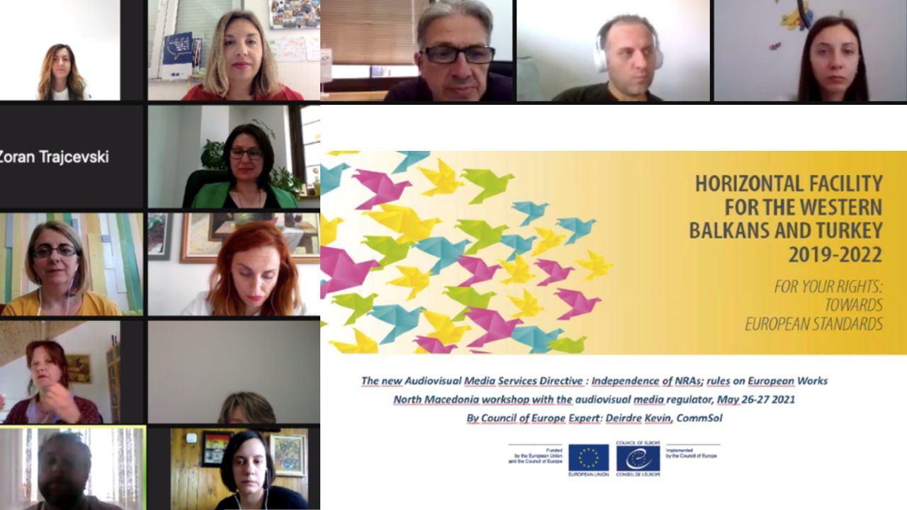 North Macedonia towards the European standards on Media Regulation – Workshop on the latest developments of the EU Audiovisual Media Services Directive