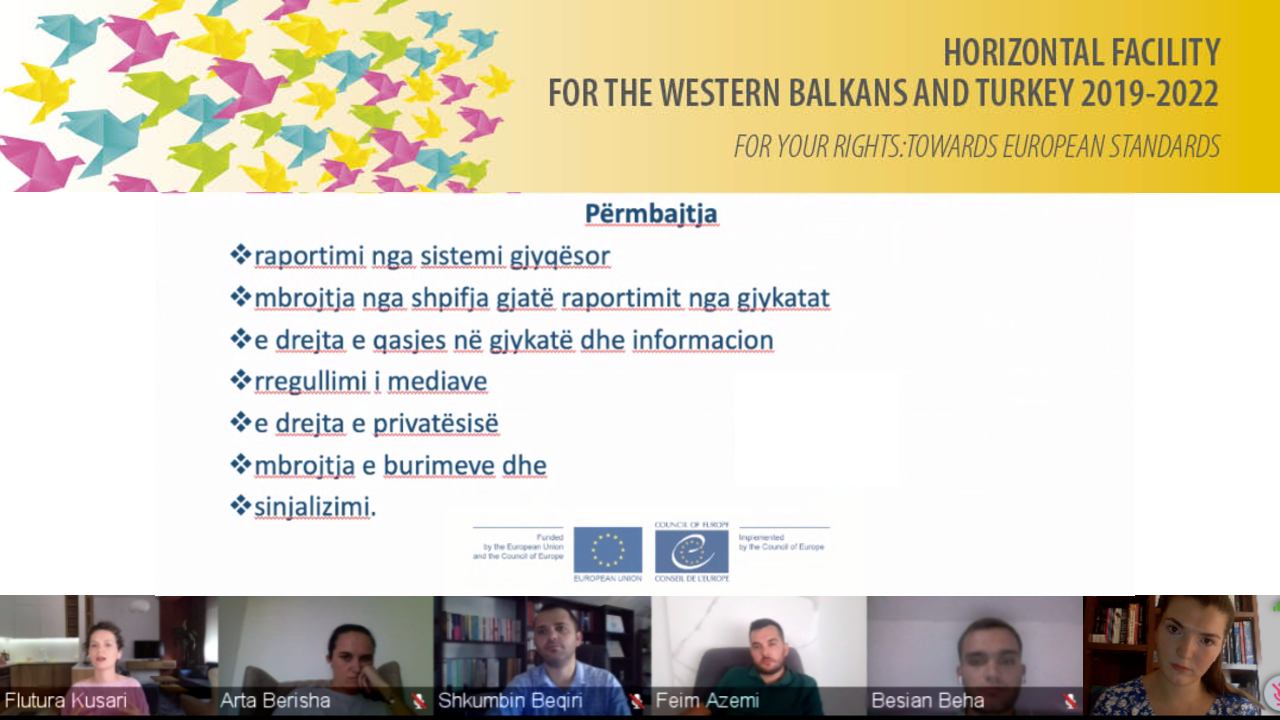 Permiresimi i aplikimit te standardeve evropiane në fushen e lirise se shprehjes dhe raportimit nga gjykata ne Kosove*