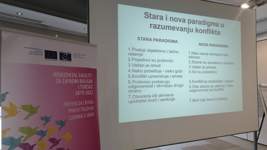 Shelter for Human Trafficking Victims Protection improved mediation skills when working with victims of trafficking in human beings