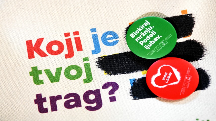 "Block the hatred. Share the love!” campaign in Serbia highlighted the crucial role of young people in social cohesion