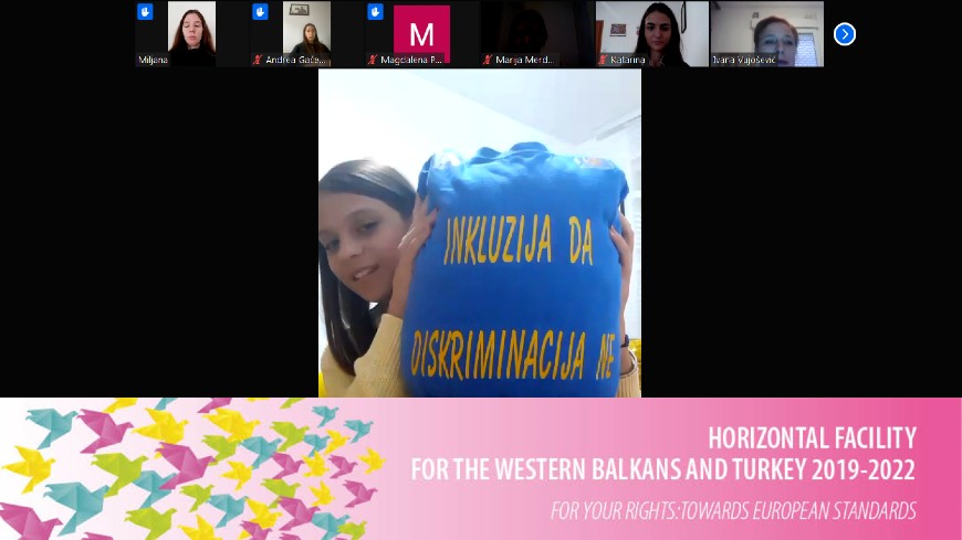 Pupils’ online chatroom for “Inclusive day” celebration in Montenegro