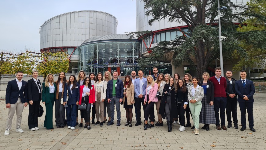 Studenti i studentkinje pravne klinike iz Crne Gore posjetili Savjet Evrope i Evropski sud za ljudska prava