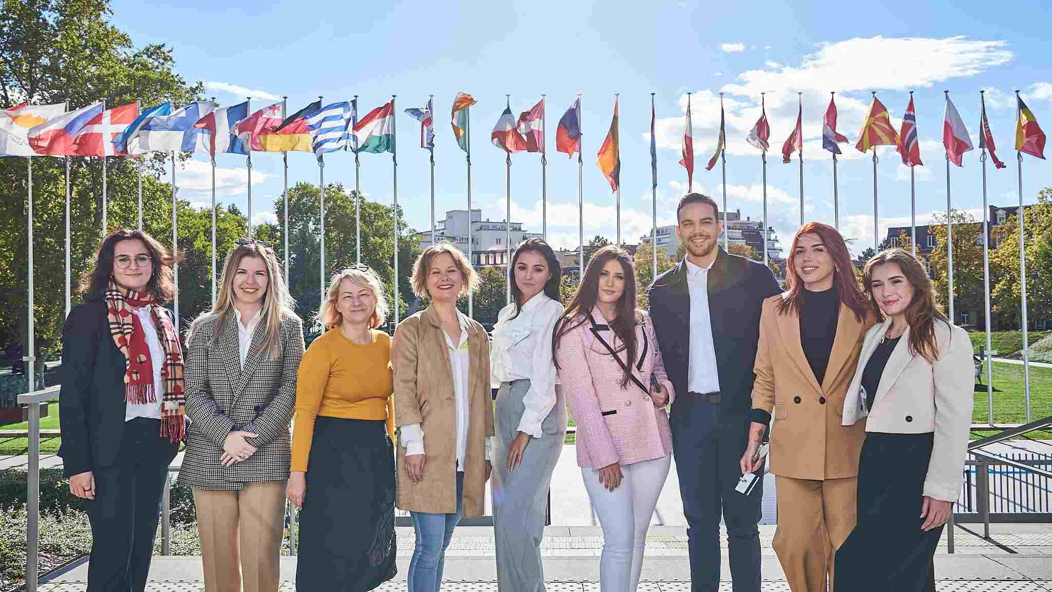 Albanian students visit the Council of Europe and the European Court of Human Rights