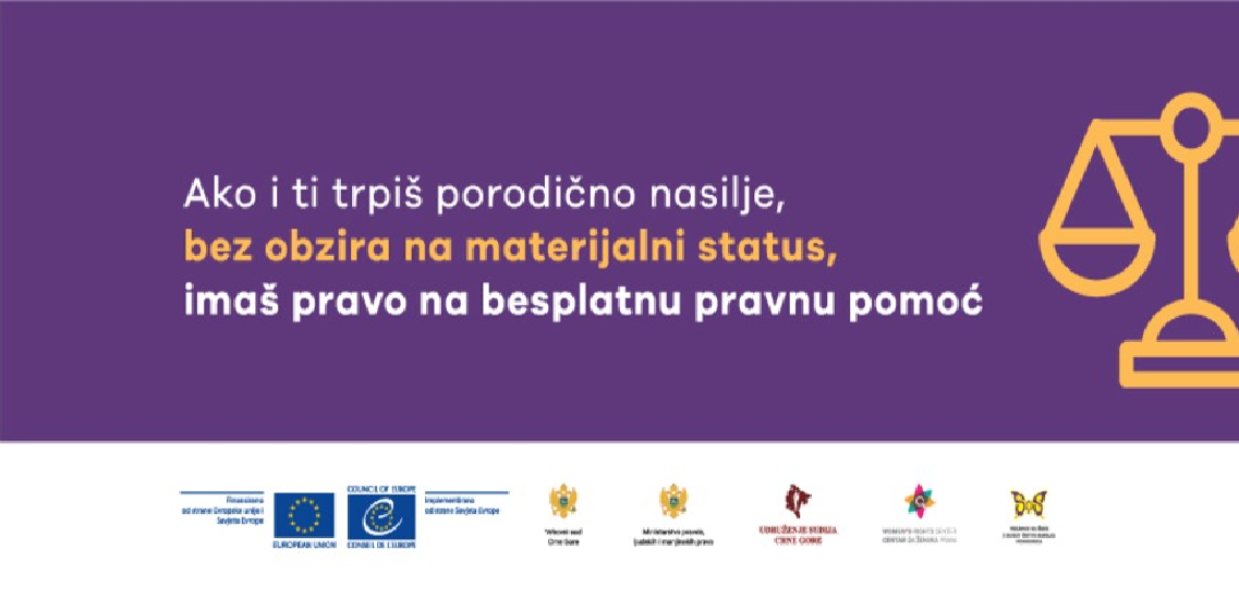 #TellTheWholeStory: launching of the campaign on availability of the free legal aid for victims of gender-based violence in Montenegro