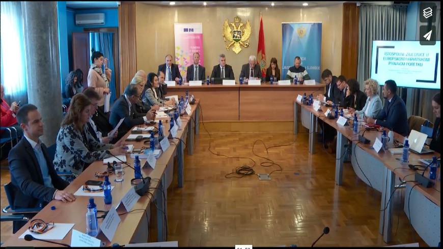 Crna Gora: konsultativno zasijedanje Parlamenta o Zakonu o životnom partnerstvu lica istog pola