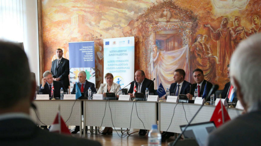 Giorgi Margvelashvili, President of Georgia opening the conference