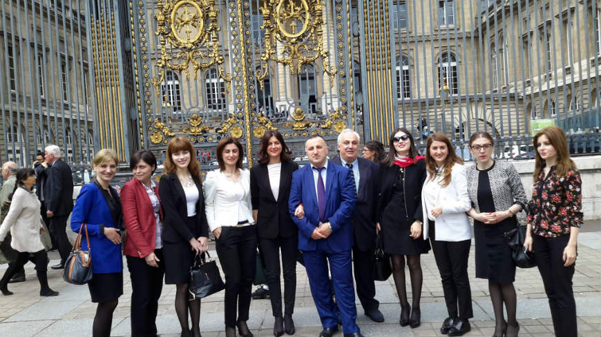 Georgian Court staff on a study visit to the Cassation Court of France