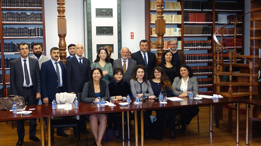 The delegation from Azerbaijan participate in a study visit at the Portuguese Centre for Judicial Studies