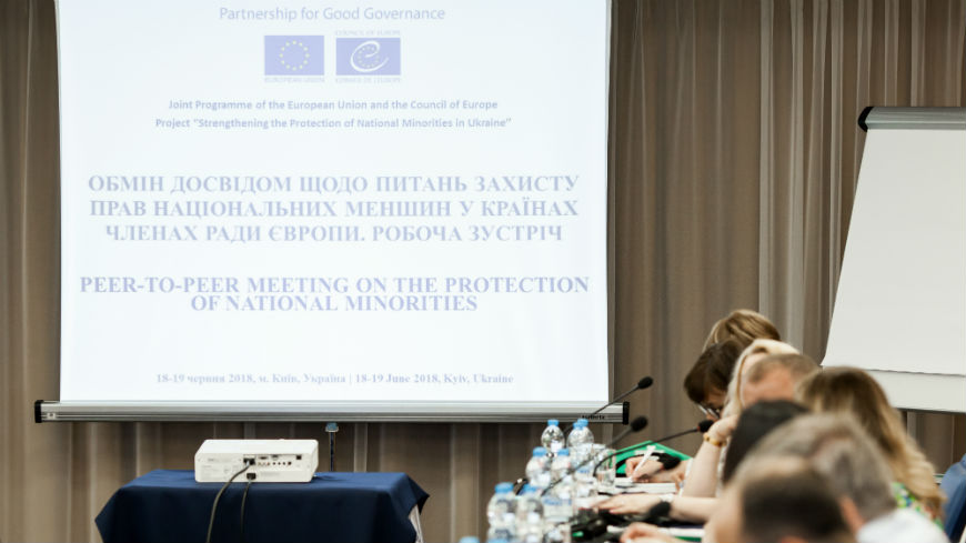 Ukraine: Peer-to-peer meeting on the protection of national minorities