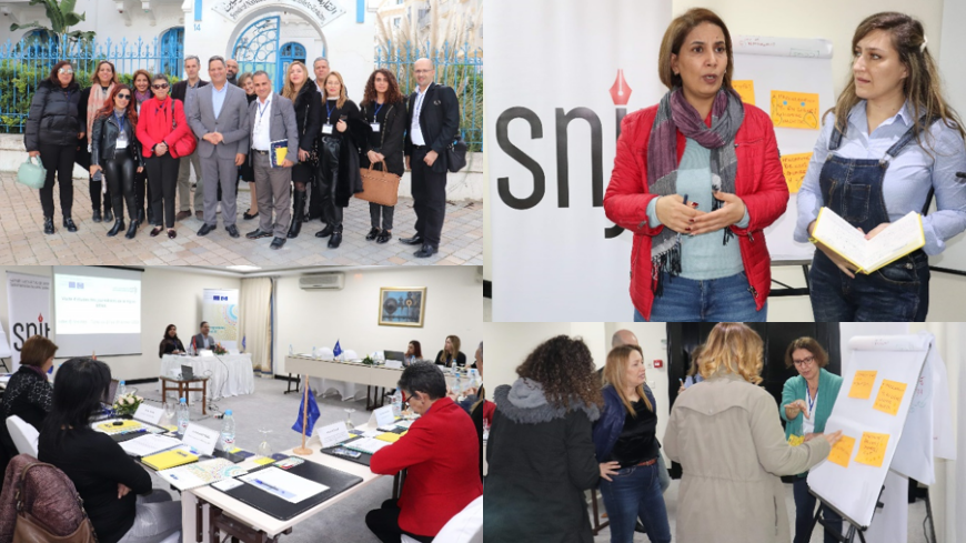 Visite d’études des journalistes de la région MENA à Tunis : vif débat sur les droits des femmes et les représentations de genres dans les médias