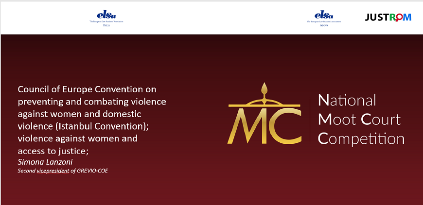First ELSA Italy - JUSTROM Webinar: An Overview on Violence Against Women and Girls and Access to Justice