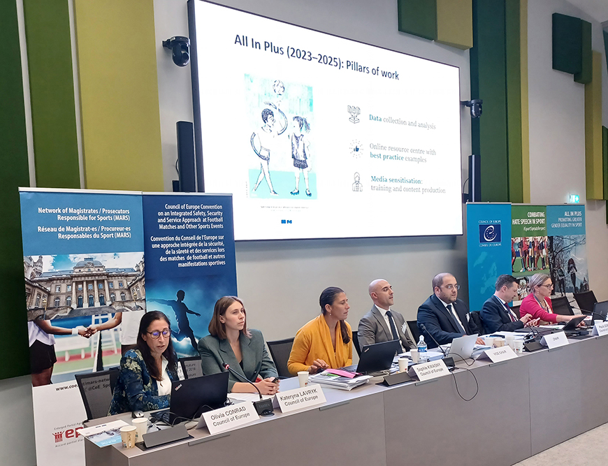 All In Plus presentation at the 4th meeting of the Committee on Safety and Security at Sports Events