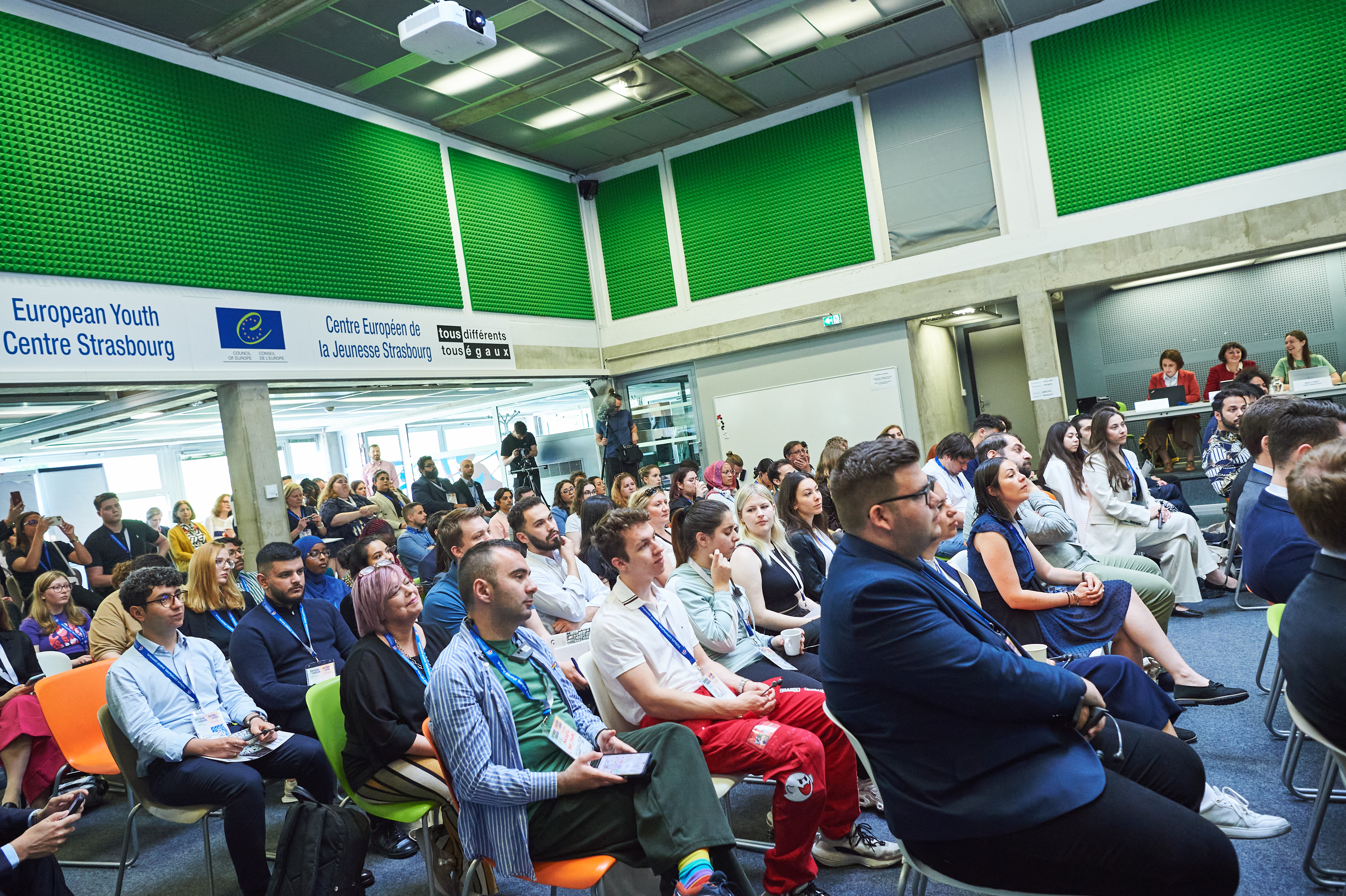 Participants of the Confidence in Tomorrow youth event in the European Youth Centre Strasbourg.