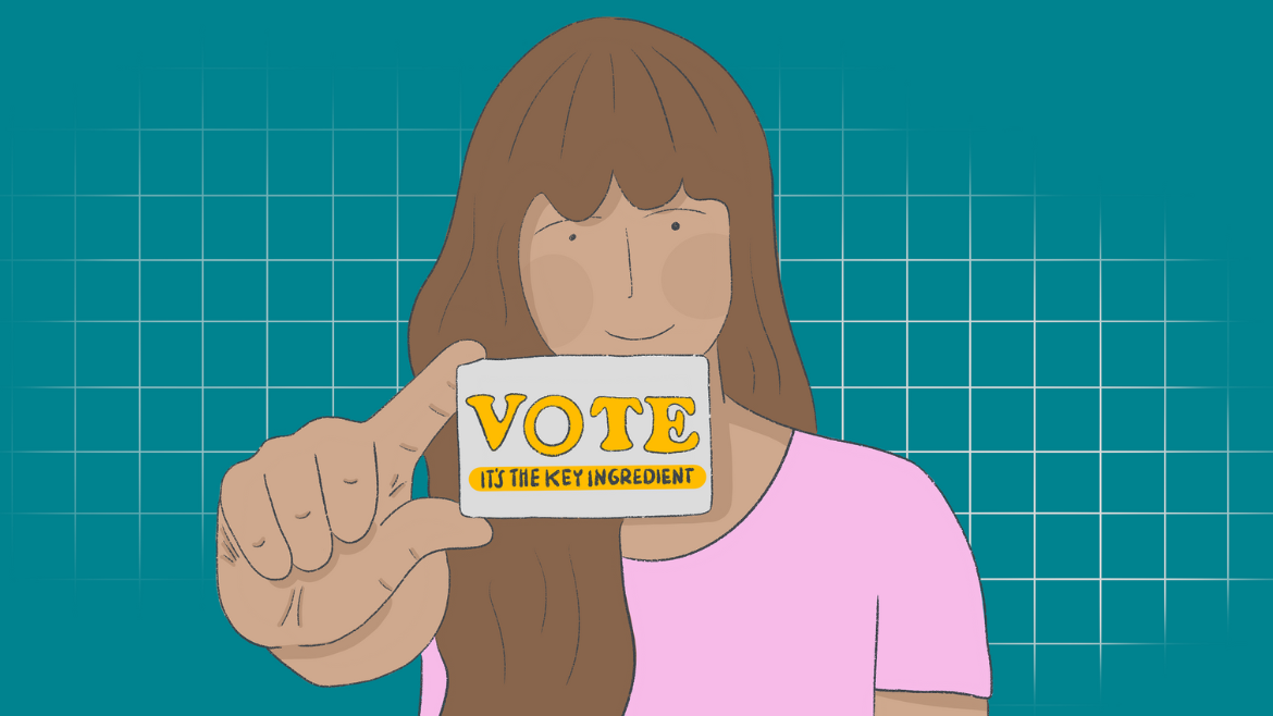 Cover illustration: Youth workers support young people to cast their vote!