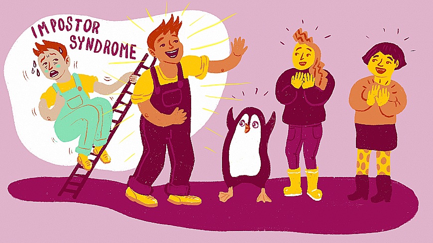 “Impostor syndrome”; your trainer drawer and nice podcasts?