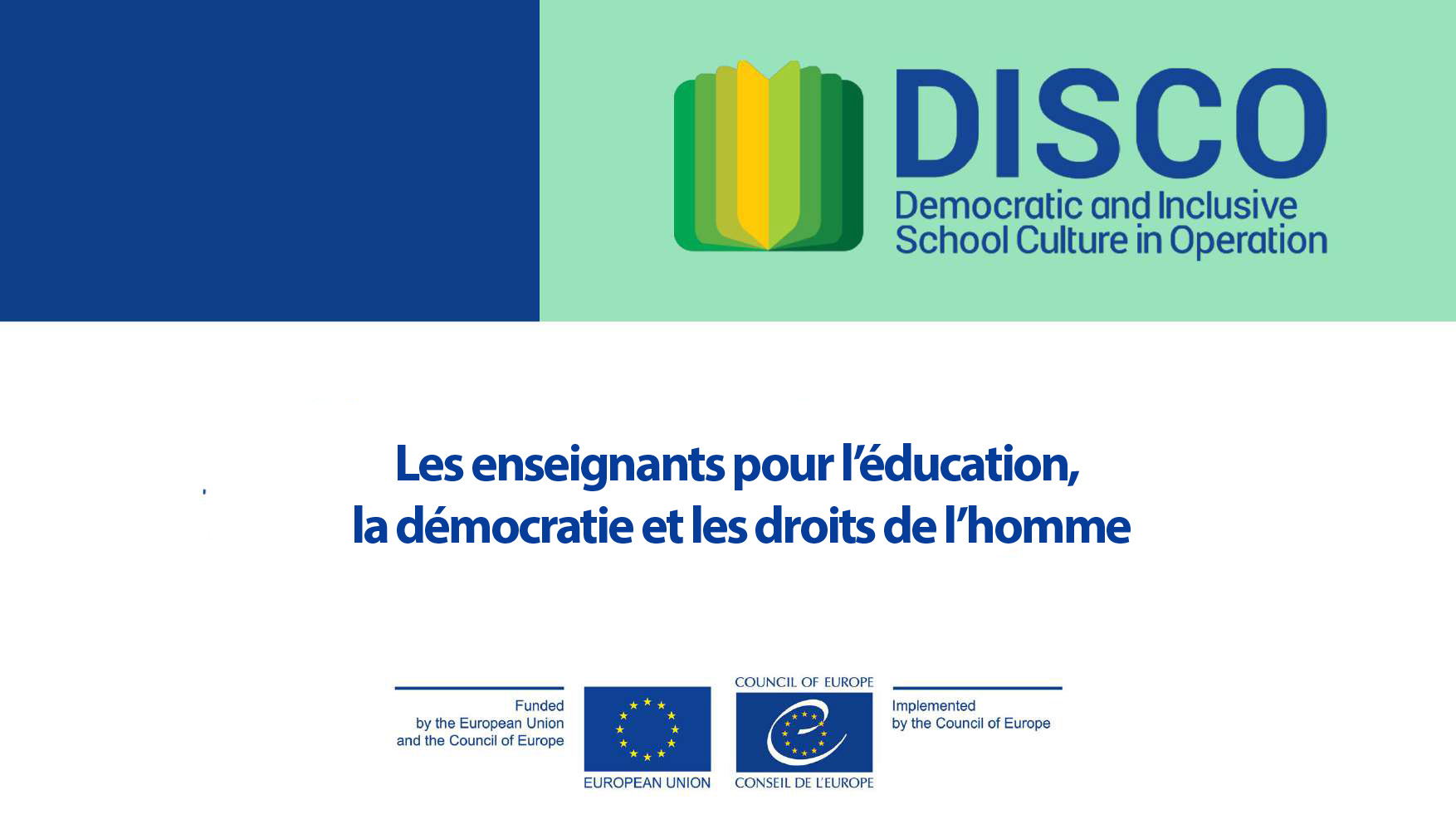 Teachers for Education, Democracy and Human Rights Teachers for Education, Democracy and Human Rights