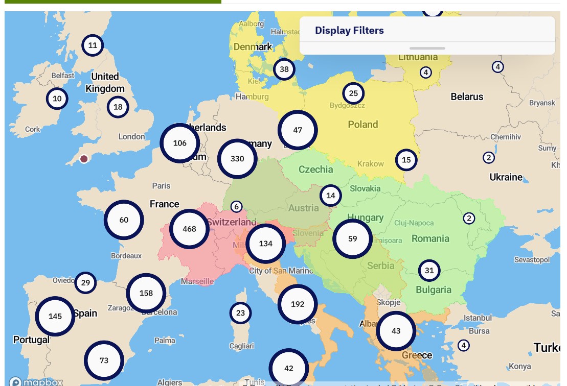 Interactive Cultural Routes Map online