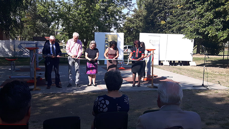 New school year 2019 / 2020 in Biharkeresztes starts with the inauguration of INSCHOOL funded Outdoor Community Center