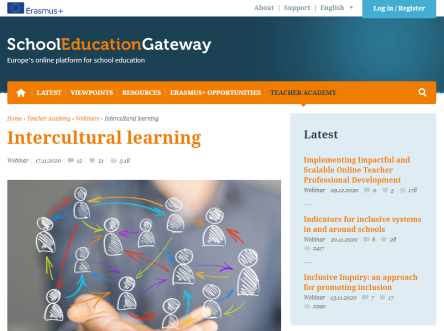 School Education Gateway - Webinar on Intercultural Education