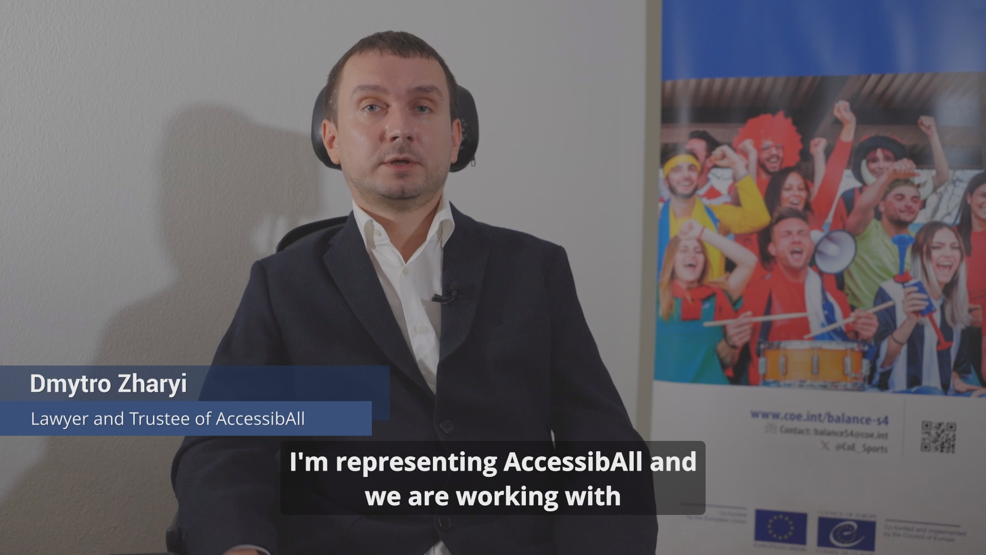 Conversations with Sports Safety and Service Experts – Dmytro Zharyi on promoting accessibility and inclusion for fans with disabilities