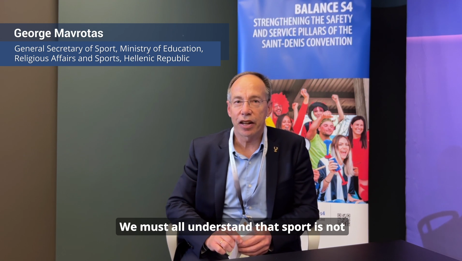 Conversations with Sports Safety and Service Experts – George Mavrotas on the power of safety and service to combat discrimination in sport