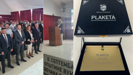 Council of Europe receives a valuable gratitude award in Vukosavlje