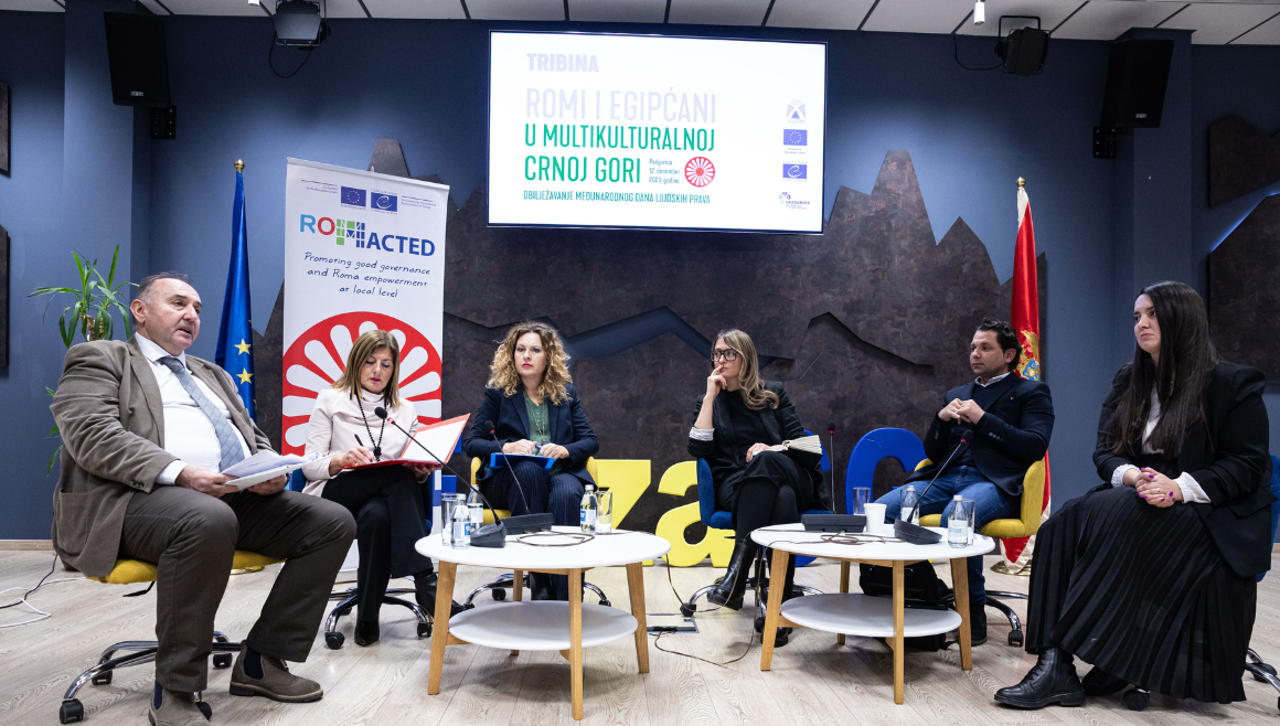 A debate on "Roma and Egyptians in multicultural Montenegro" was held to celebrate International Human Rights Day
