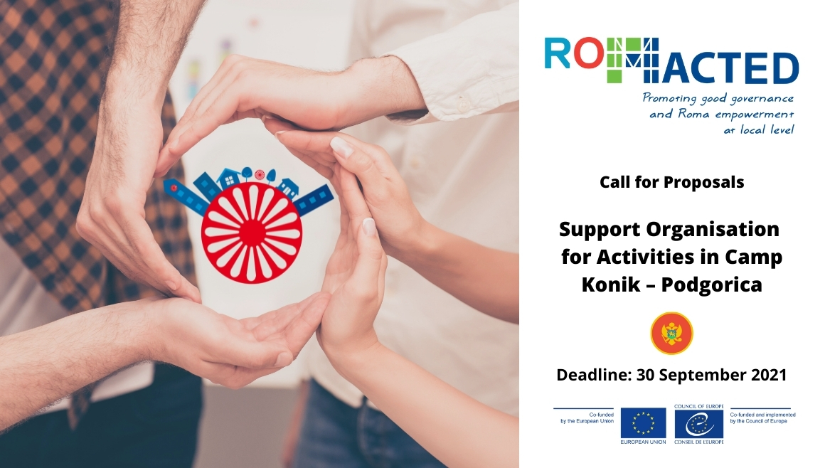 ROMACTEDII Call for Proposals: Support Organisation for Activities in Camp Konik – Podgorica
