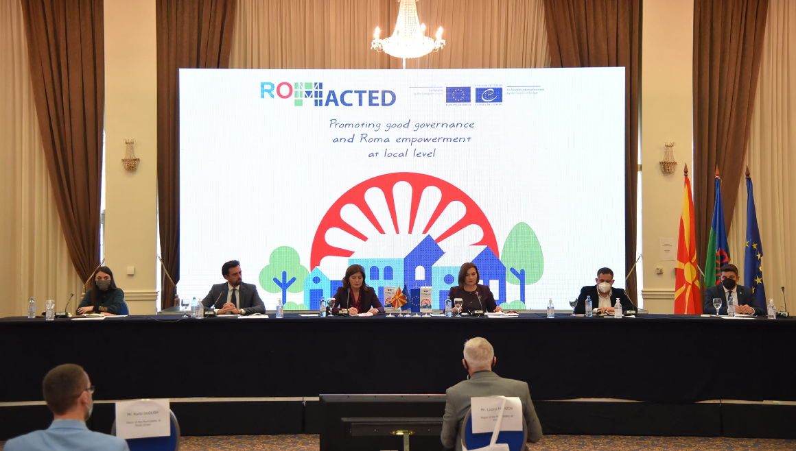 Opening panel: Ms Lejla Dervisagic, Ms Jagoda Shahpaska, Mr Elvis Memeti, Mr Stefan Hudolin, Ms Marina Vasic and Mr Elvis Shakjiri