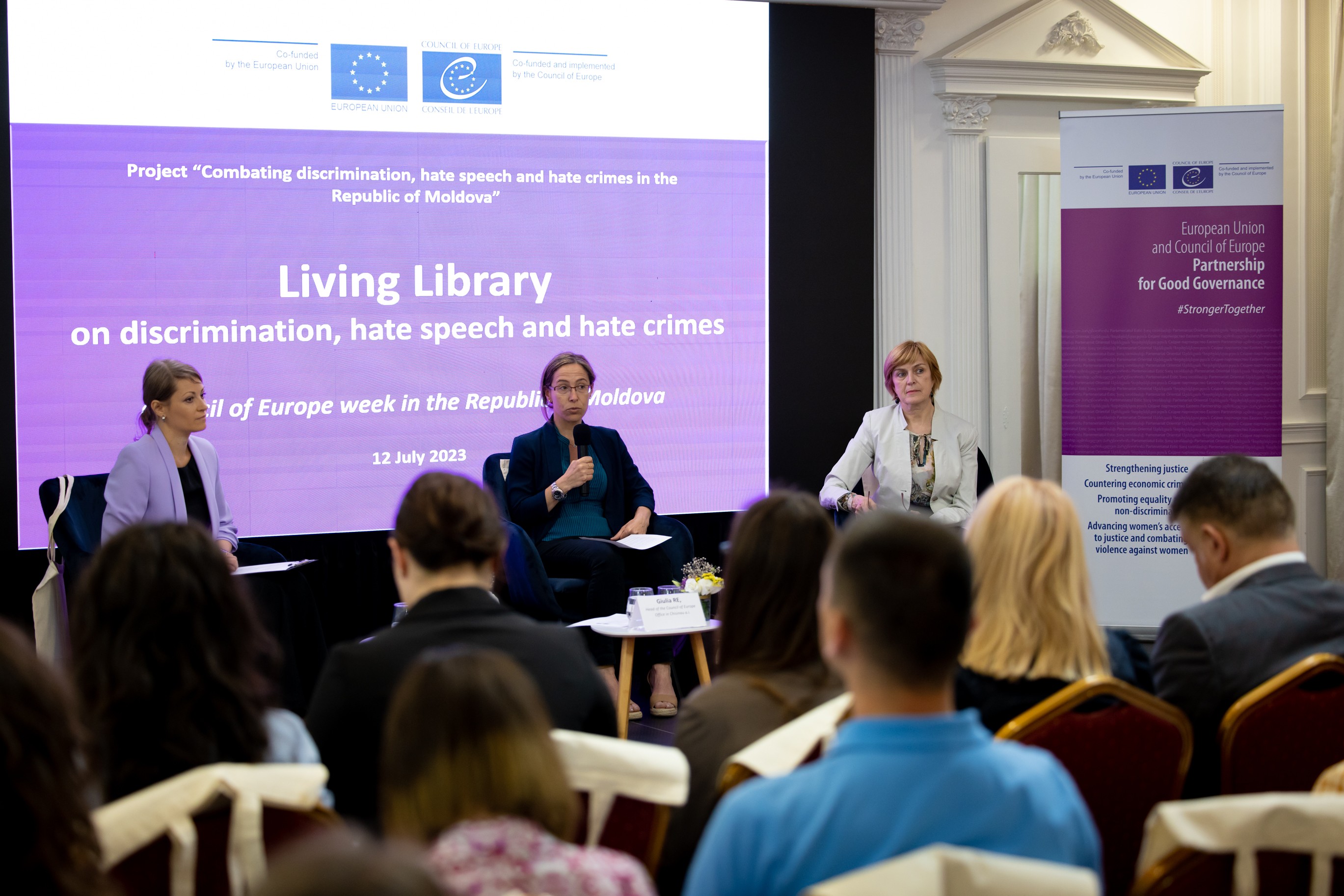 The impact of hatred on the victims’ life was addressed at the  Living Library on the thematic of discrimination