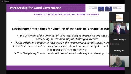 Discussion held on the review of the codes of conducts for lawyers