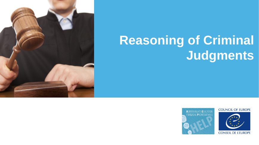 Reasoning of Criminal Judgments